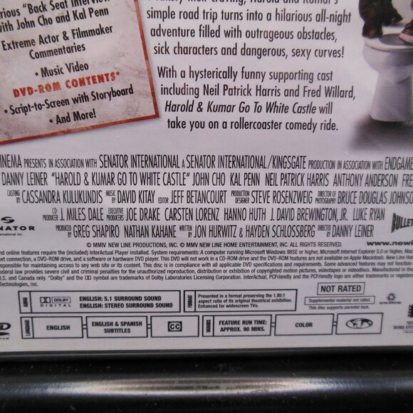 DVDs Lot of 2 Harold and Kumar Escape from Guantanamo Bay and Go To White Castle - Picture 9 of 11